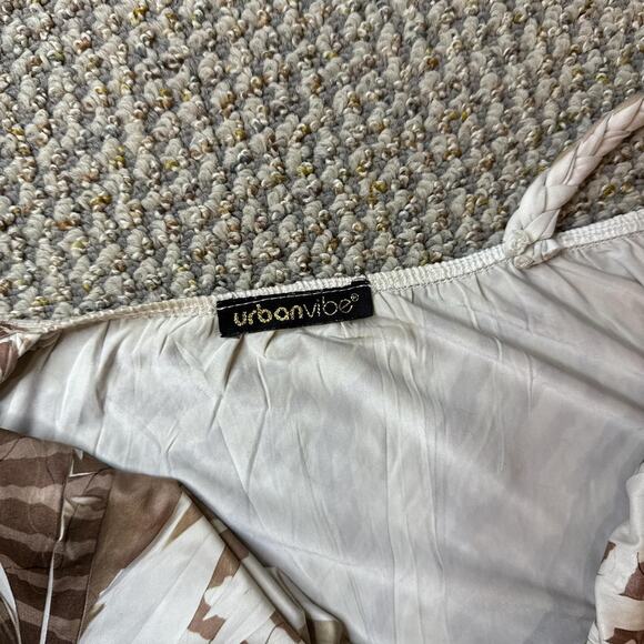 Gorgeous vintage y2k brown print top/ mini dress - Picture 6 of 6